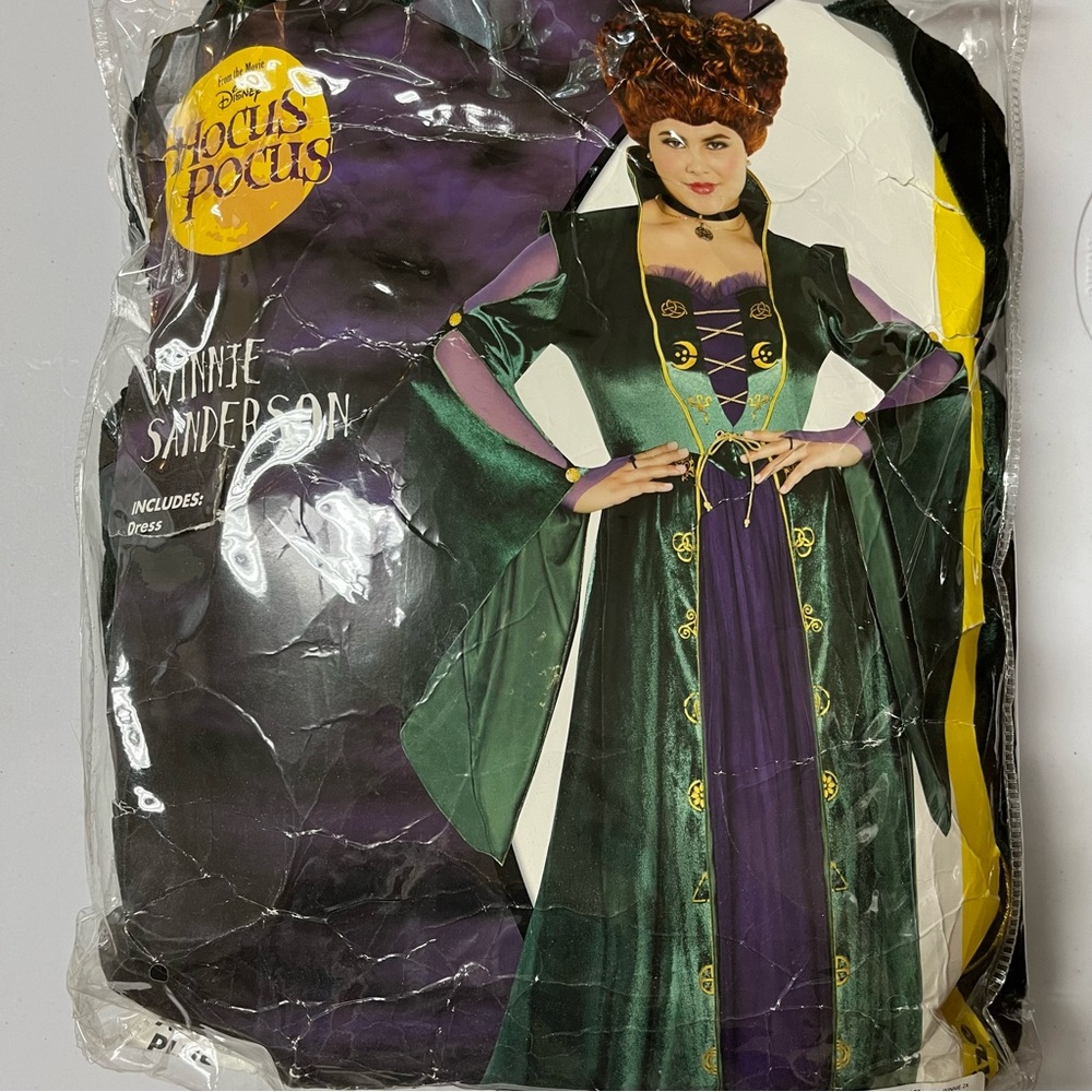 New Hocus Pocus Winifred Sanderson Halloween Costume Dress 2X